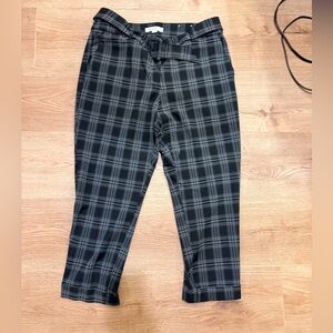 LOFT Monochrome Checkered Trousers